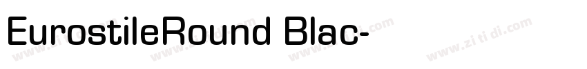 EurostileRound Blac字体转换